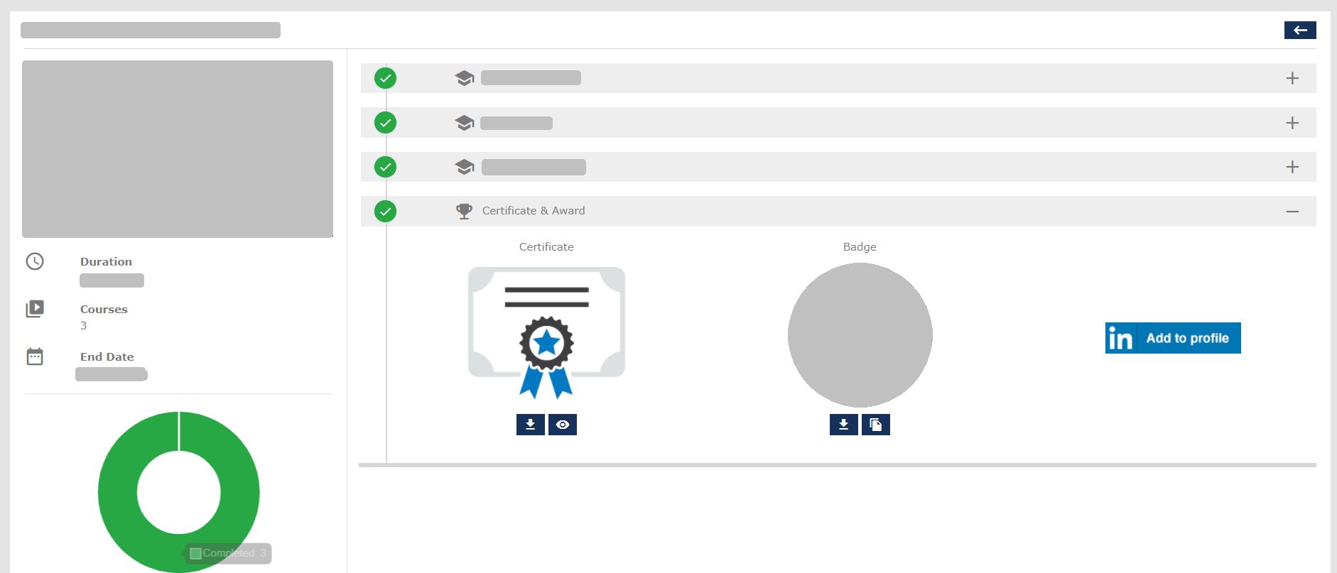 Learning Path Page