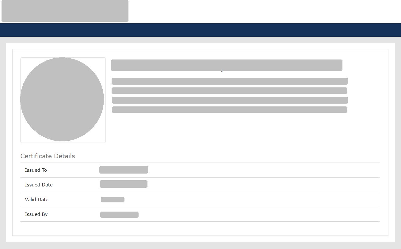 LinkedIn Verification Page