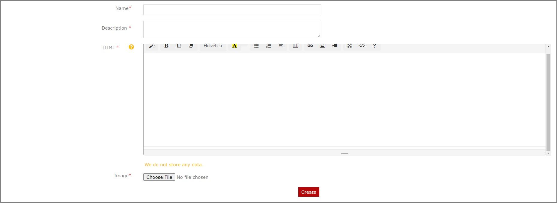 Preview of creating landing pages