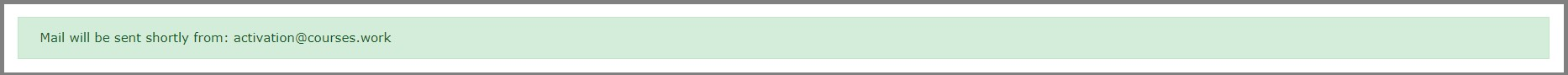 Preview of mail sent successfully.