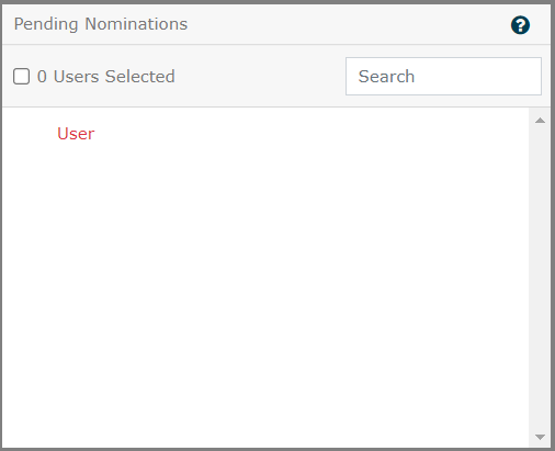 Preview of Pending Nominations