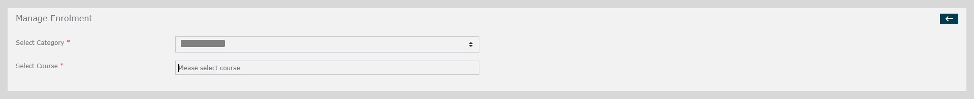 Preview of category and course 