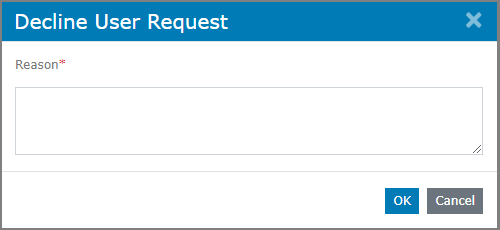 Decline user request